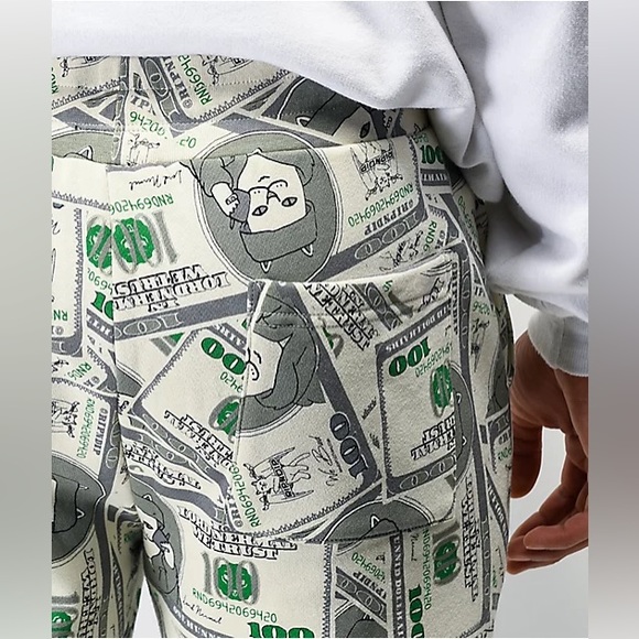 RIPNDIP Money Bag Green Sweatpants - Picture 2 of 8